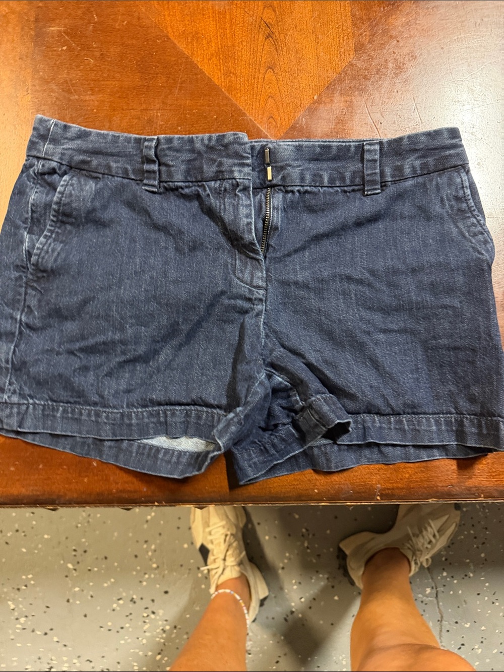 LOFT Dark Navy Denim Shorts